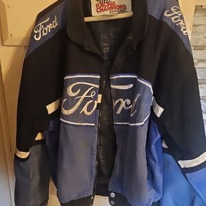 Ford Racing Jacket in Black and Blue